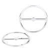 Unbranded Chrome Front Speaker Trim Ring Cover For Harley Electra