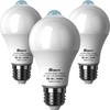 BQHY Motion Sensor Light Bulbs, 5500K Daylight Motion Activated Dusk