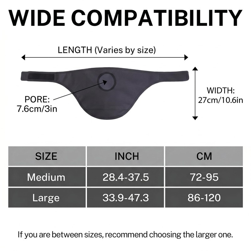 Waterproof Ostomy Bag Cover for Shower – Soft Concealment Pouch