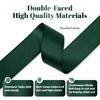 Kryvus Hunter Green Satin Ribbon, Double Faced 1 Inch X