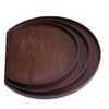 Adosio Wooden Serving Tray Half Moon Shaped Food Bread Platter