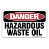 Danger Hazardous Waste Oil Stickers - SMALL 2.5 in x