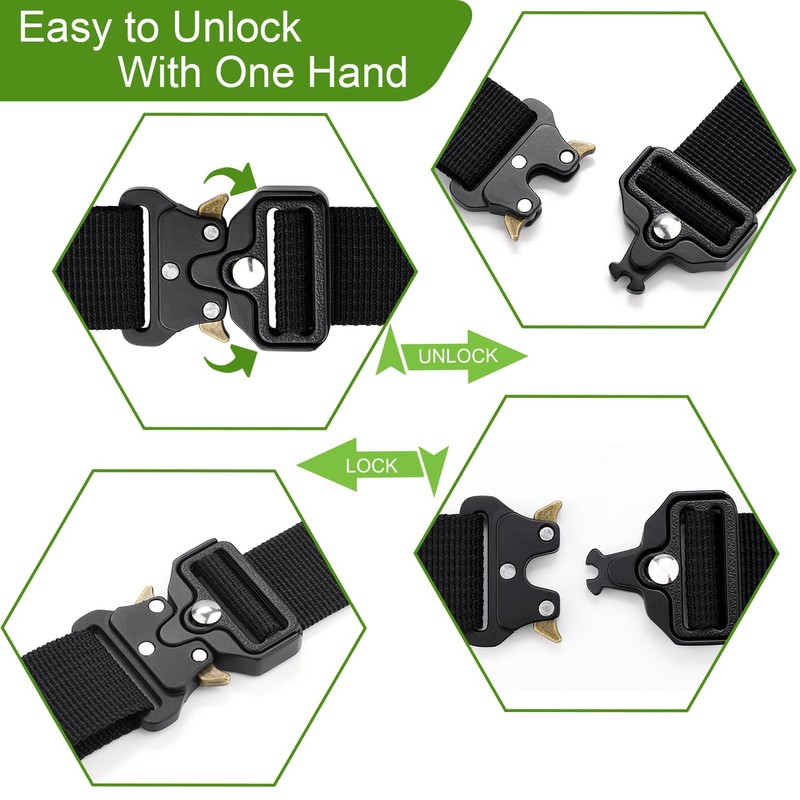 3/4 Inch Tactical Buckle Tactical Duty Buckle Replacement, 2Pack Paracord