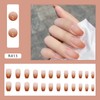 24STK French Press on Nails Kurz Sarg Künstliche Nägel Coral