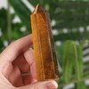 MAIBAOTA 4" Tiger Eye Healing Crystals Wands Gifts for Beginners