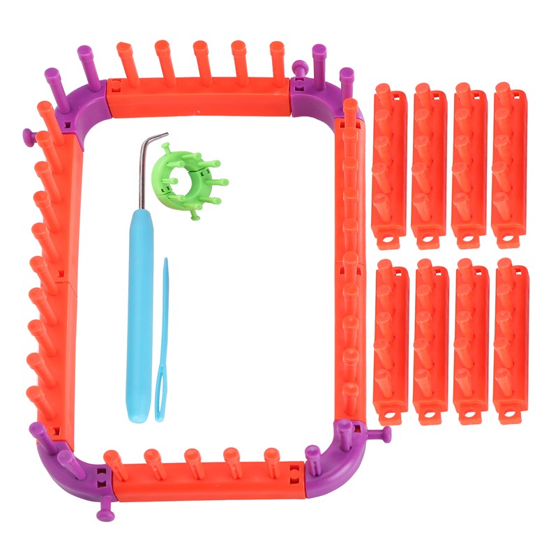 Knitting Loom Set Plastic Flexible Multifunctional Yarn Weaving Tool Accessories