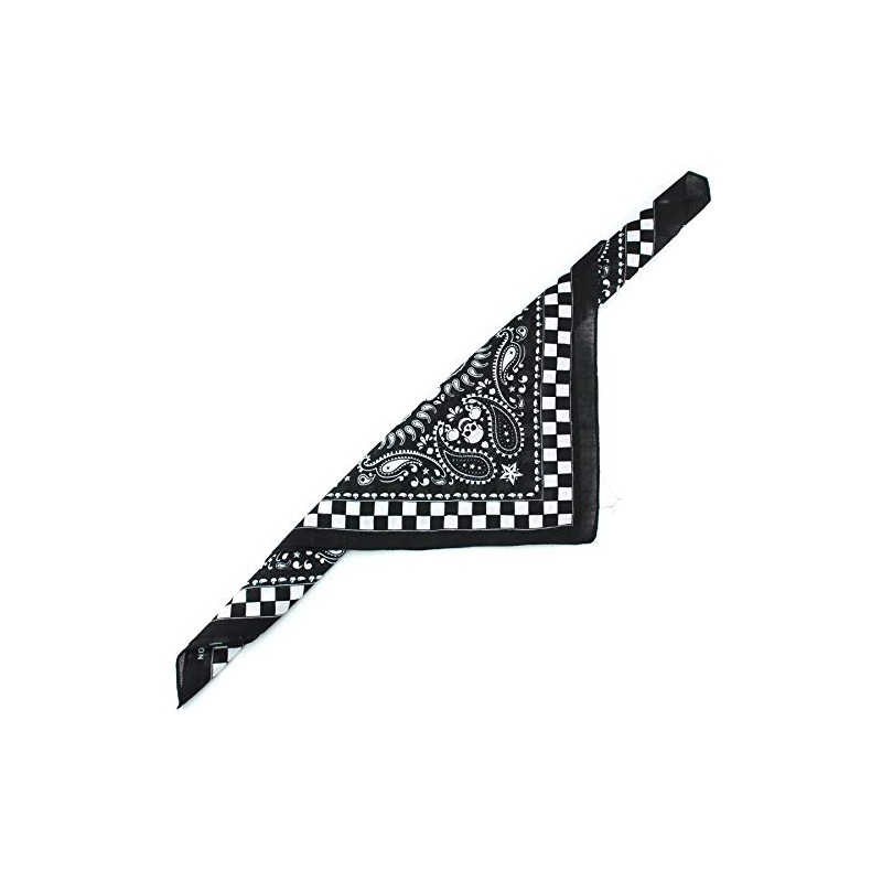 LOUDelephant Bandana Face Cover Mask - Paisley Skulls