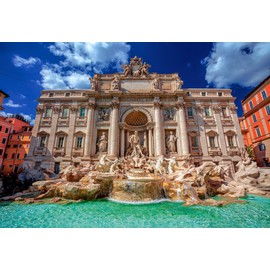 CASTORLAND 1500 Piece Jigsaw Puzzles, The Trevi Fountain, Rome, Italy, Baroque Style, Travel Puzzle, Italian Architecture, Adult Puzzle, Castorland C-152230-2