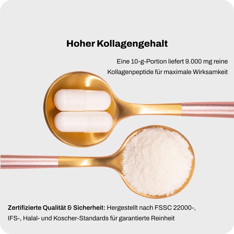 Powerlogy Natural Collagen Powder, 100% Pure Hydrolysed Grass Fed Collagen,