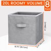 Criusia Storage Cubes - 11 Inch Heavy Duty Fabric Storage