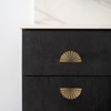 PATIKIL 3" (76mm) Drawer Cup Pulls, 5 Pack Solid Brass