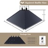 17 Inch Galvanized Steel Squirrel Baffle with Spiked Bottom -