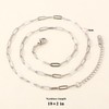 10PCS Paperclip Chains Necklace Bulk 3MM 18 Inches Stainless Steel