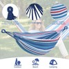 Double Hammock Comfortable with Stand for Hanging Sturdy 440lbs Capacity