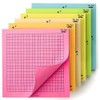 Mr. Pen- Graph Paper Sticky Notes, 6 Pads, 3x3 Inch,