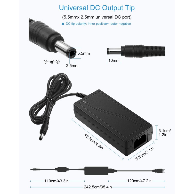 ALITOVE 5V 8A 40W AC to DC Adapter Power Supply