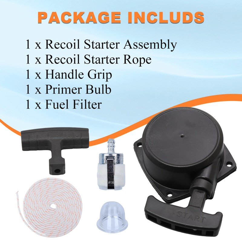 Hyceker 150BT 350BT Recoil Pull Starter Assembly Kit for Husqvarna
