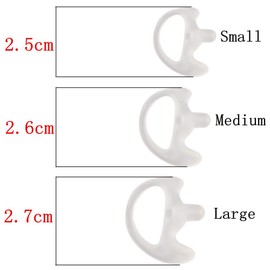 Earmold Small for Two-Way Radio Acoustic Tube Earpiece Earmold Audio Kits Surveillance Headset Earbud Ears Molds(2 Pairs)-by LeiMaxTe
