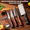 Rolling Knife Sharpener Kit, Knife Sharpener Tool with Replaceable Discs
