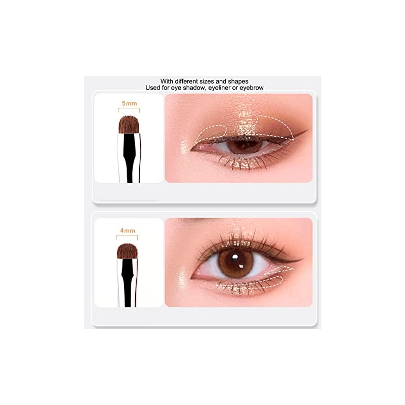 4 Uds. Pinceles para Sombra de Ojos, Cepillo Cómodo, Detalle