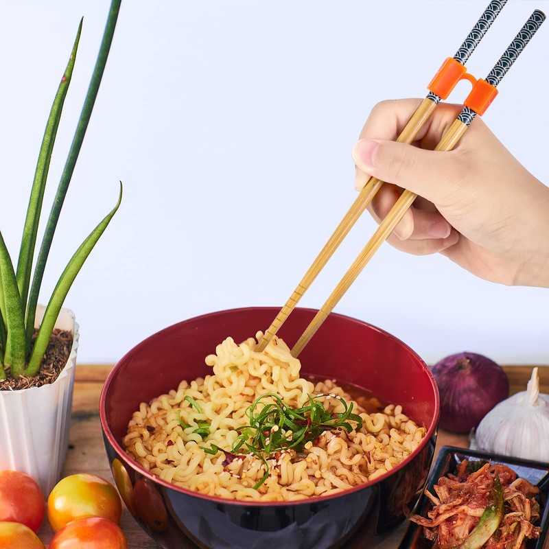 5 Pairs Reusable Chopstick Helpers Non Slippery Training Chopsticks for