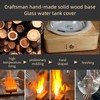 Glass Dome Essential Oil Diffuser with Glass Reservoir & Wood