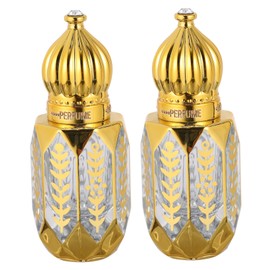 PACKOVE 2Pcs Glass Perfume Bottles Refillable Travel Perfume Vials Design for Easy Filling No Leakage for Daily Use the Go Fragrance Storage
