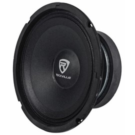 Rockville RM88PRO 8" 8 Ohm SPL Competition Midrange Car Speaker, 108dB, 300w