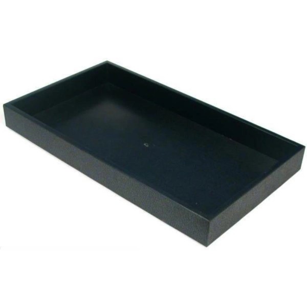 FindingKing Black Plastic Stackable Jewelry Display Tray Storage Container Kit