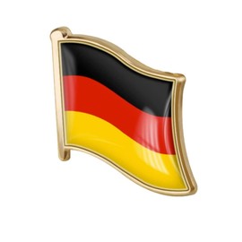 vmcoatdu Germany Deutschland Flag Pin Badge International Travel Brooch Metal Alloy Souvenir Pin for Hat Clothes Backpack (Germany)