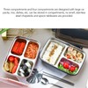Lunch Box 4 Compartments 304 Stainless Steel Tableware Portable Lunch