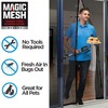 Magic Mesh Deluxe, Black | Magnetic Screen Door, Heavy Duty,