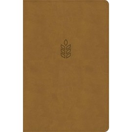 CSB Personal Size Giant Print Bible, Camel SuedeSoft LeatherTouch, Red Letter, Presentation Page, Footnotes, Full-Color Maps, Easy-to-Read Bible Serif Type