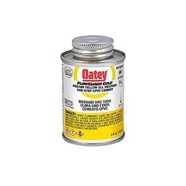 Oatey 31910 4 oz. CPVC All Weather Flowguard Gold 1-Step Yellow Cement
