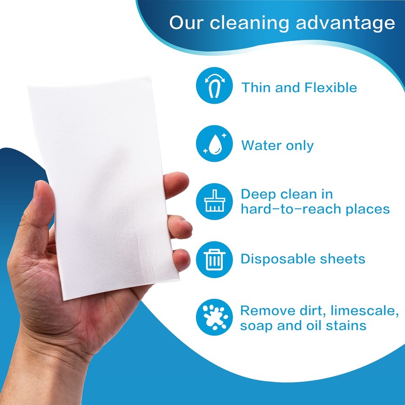 100PCS Eraser Sheets, Magic Cleaning Sponge Reusable, Thin Nano Dish