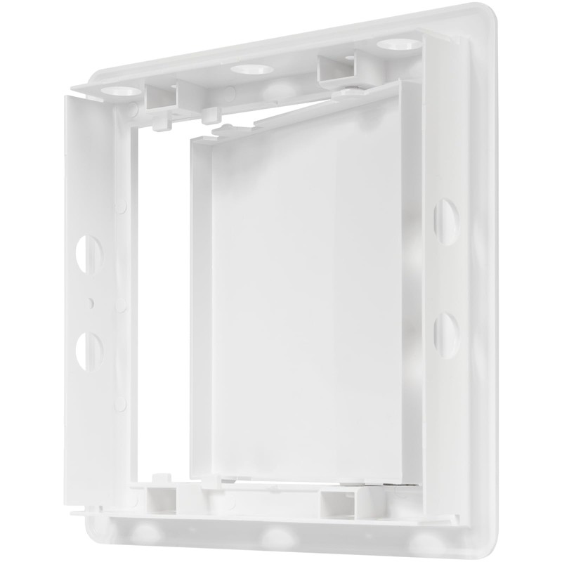 6" x 6" White Plastic Access Panel. Service Shaft Door