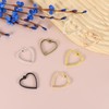 sourcing map 18 Pcs Open Bezel, Heart Resin Bezels Pendants