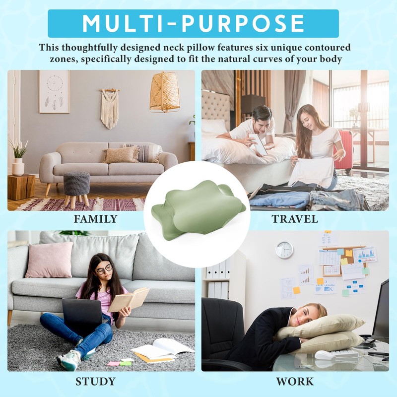 Hahafelt Cooling Cervical Neck Pillowcase Cover (Only Pillow Case) Ergonomic