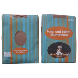 Gesundheitsstrumpf Children's Dance Tights Cheerleader Garde Tanzmariechen 90 Denier Shiny Make-Up Available from Size 98, Make Up