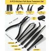 6 PCS Fish Bone Tweezers Set, Stainless Steel Fish Bone
