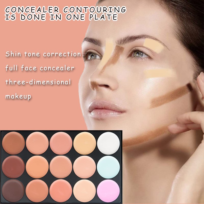 WishesMar Concealer Palette Colour Corrector Dark Circles Fit You Make