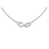 Tuscany Silver Women's Sterling Silver Rhodium Plated 1 mm Cubic