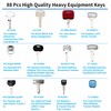 SHINTONES 88 Different Keys Heavy Equipment Key Set Construction Equipment