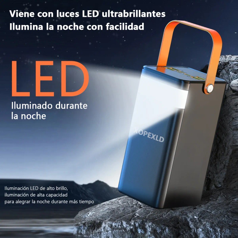 Linterna Exterior Del Banco De Energía Solar 70000 Mah