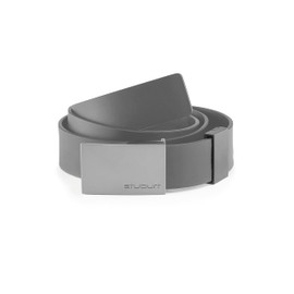 Stuburt Men's Golf Leather Comfortable Support Belt, Slate Grey, One Size