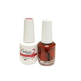 Gelixir matching color gel & nail lacquer Red Shimmer - 104