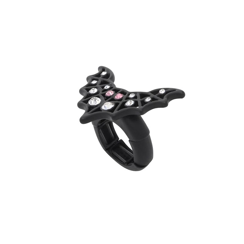 Betsey Johnson Womens Bat Cocktail Ring