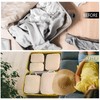 6-Pack Beige Compression Packing Cubes for Travel – Luggage Organizer