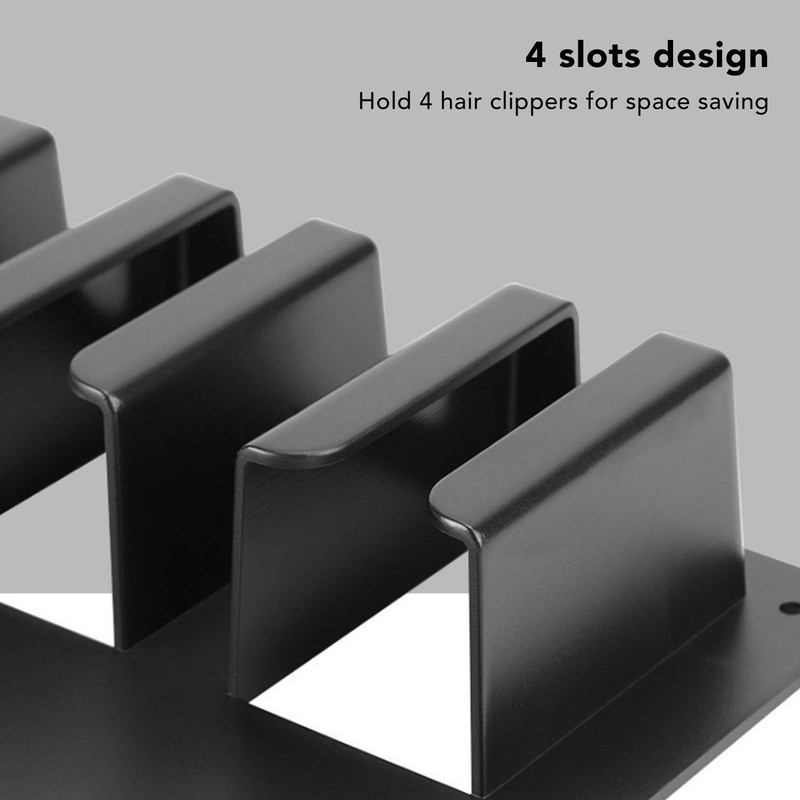 Hair Clipper Holder 4 Slots Prevent Slip Barber Clipper Storage