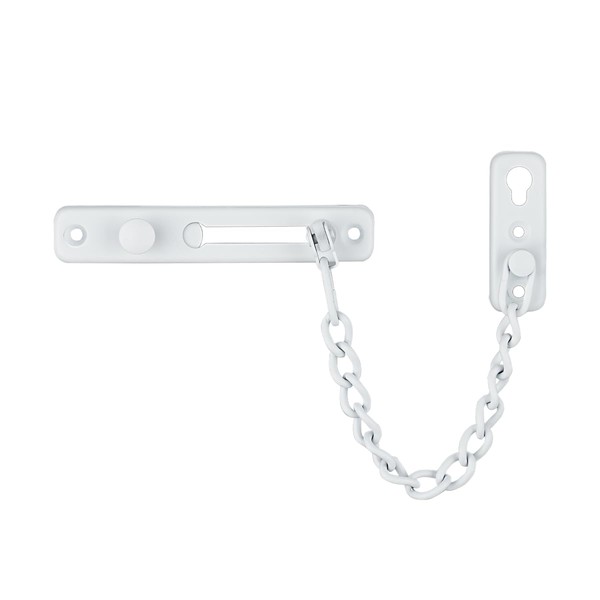 JQK Door Chain Lock White, Stainless Steel Door Guard with